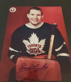 Autographed HARRY LUMLEY 11X14 Maple Leafs photo