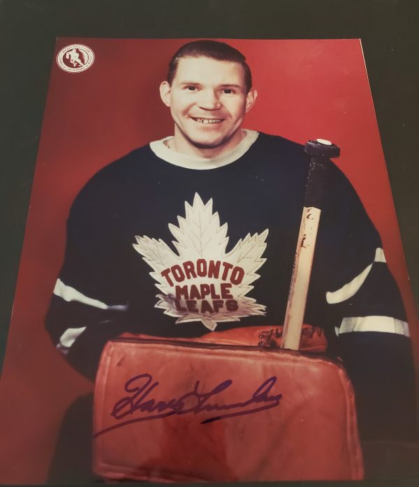 Autographed HARRY LUMLEY 11X14 Maple Leafs photo