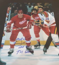 Autographed MARCEL DIONNE 11x14 Detroit Red Wings Photo