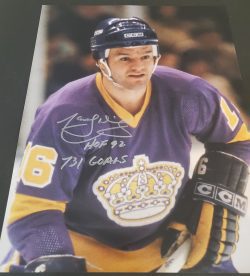 Autographed MARCEL DIONNE 11x14 Los Angeles Kings Photo