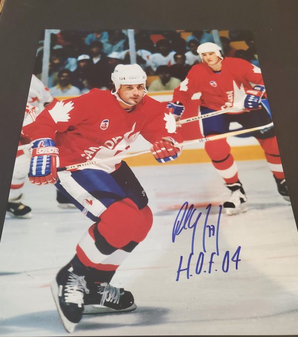 Autographed  PAUL COFFEY 11x14 Team Canada Photo