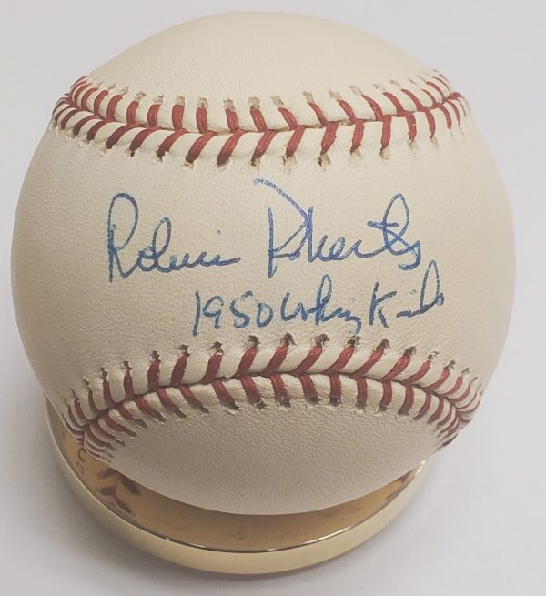 Autographed Robin Roberts "1950 Whiz Kids" Official National League Baseball