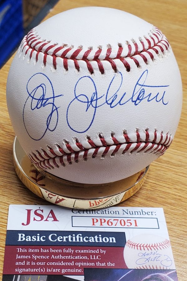 Autographed JAY JOHNSTONE Official Major League Baseball JSA