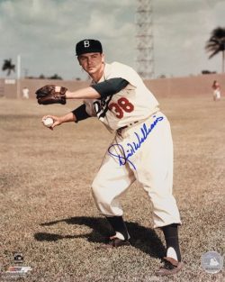 Autographed Dick Williams Brooklyn Dodgers 11x14 Photo with COA