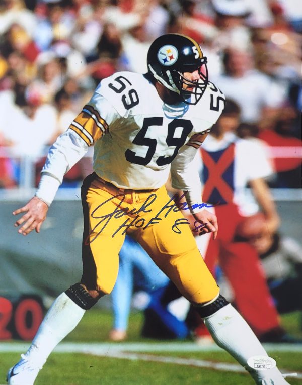 Autographed Jack Ham Pittsburgh Steelers  11x14 photo with JSA COA