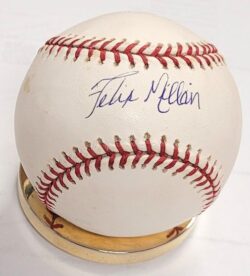 Autographed FELIX MILLAN Official Rawlings Major League Baseball