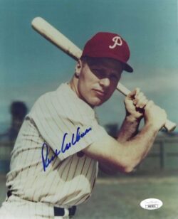 Autographed RICHIE ASHBURN 8X10 Philadelphia Phillies Photo JSA