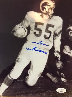 Autographed Tom Fears Los Angeles Rams 8x10 photo with JSA COA