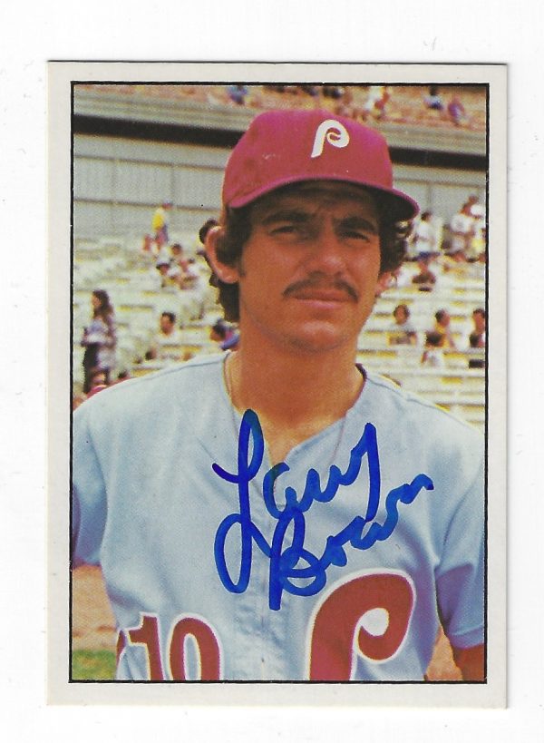 Autographed LARRY BOWA 1975 SSPC Card