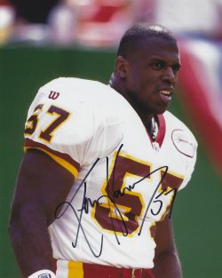 Autographed KEN HARVEY 8X10 Washington Redskins Photo