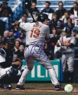 AUTOGRAPHED AUBREY HUFF 8X10 Baltimore Orioles Photo