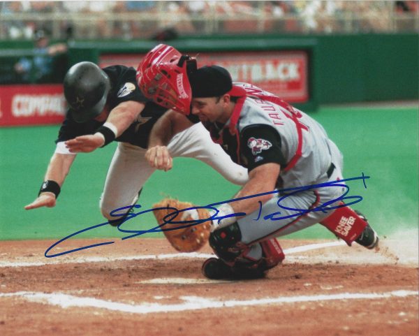AUTOGRAPHED EDDIE TAUBENSEE 8X10 Cincinnati Reds Photo
