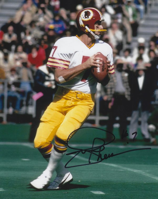 Autographed JOE THEISMANN 8x10 Washington Redskins Photo