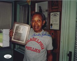Autographed HOF'R JUDY JOHNSON 8x10 Negro League Photo JSA