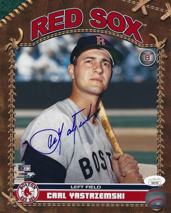 Autographed CARL YASTRZEMSKI 8X10 Boston Red Sox  JSA COA