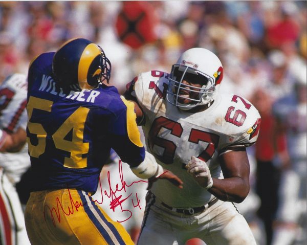 AUTOGRAPHED MIKE WILCHER 8X10 Los Angeles Rams Photo