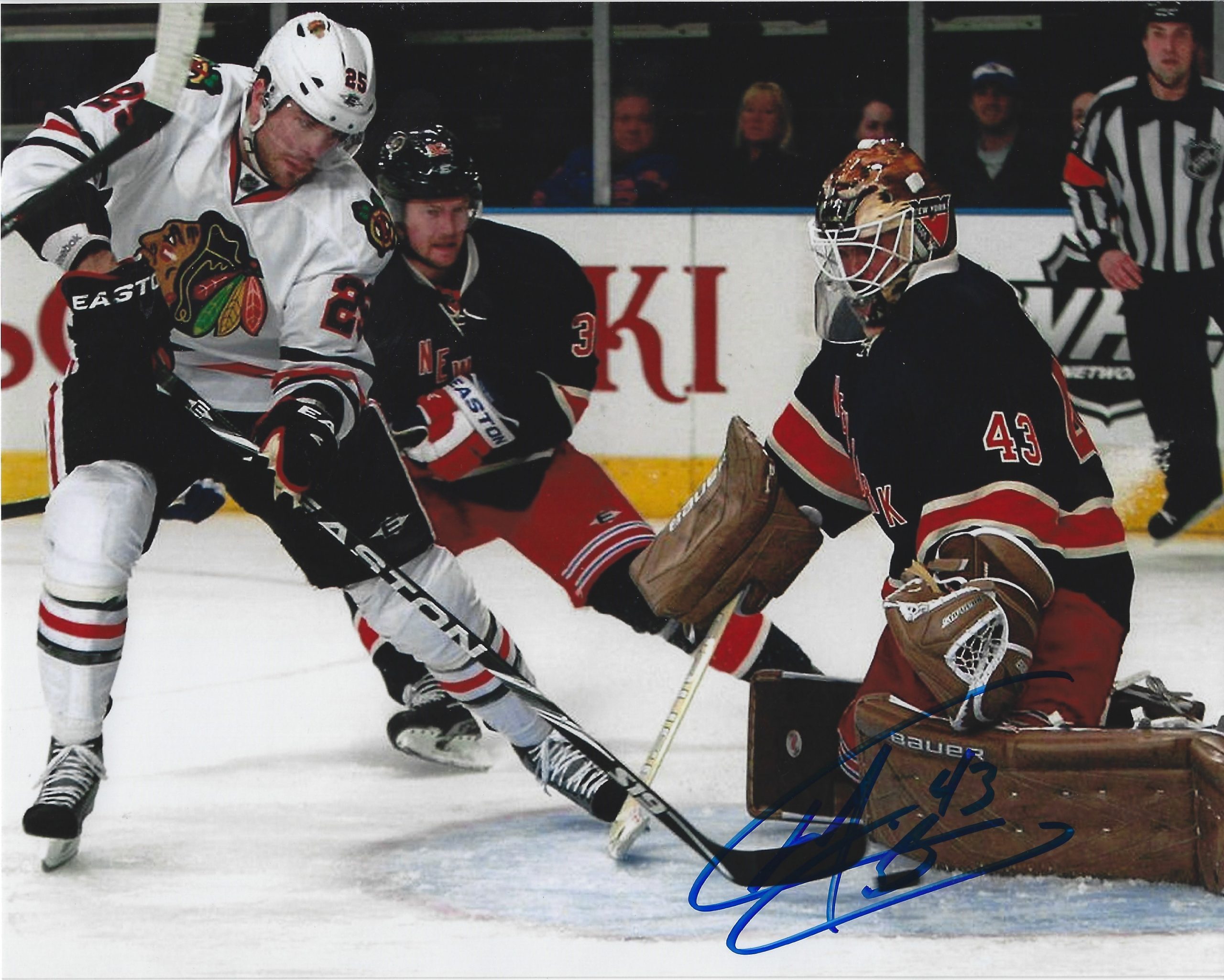 Autographed TIM ERIXON 8x10 New York Rangers Photo - Main Line Autographs