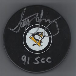 Autographed SCOTT YOUNG Pittsburgh Penguins Hockey Puck