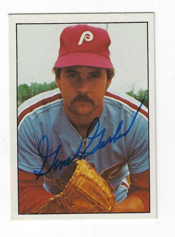 Autographed GENE GARBER 1975 SSPC Card