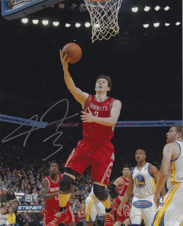 Autographed OMER ASIK 8x10 Houston Rockets Photo Fanatics COA