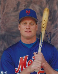 AUTOGRAPHED JEROMY BURNITZ 8X10 New York Mets photo