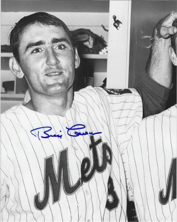 AUTOGRAPHED BILLY COWAN 8x10 New York Mets Photo