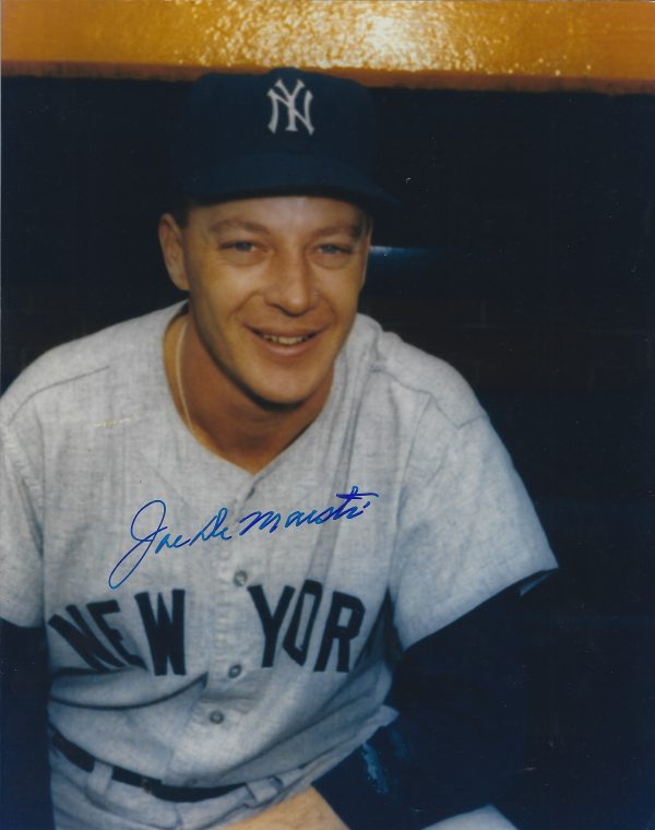 AUTOGRAPHED JOE DEMAESTRI 8x10 New York Yankees Photo