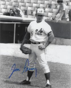 AUTOGRAPHED JIM FAIREY 8x10 Montreal Expos Photo