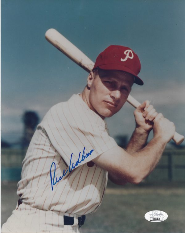 Autographed RICHIE ASHBURN 8X10 Philadelphia Phillies Photo JSA