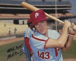 AUTOGRAPHED MIKE BUSKEY 8x10 Philadelphia Phillies Photo