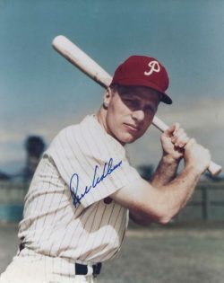 Autographed RICHIE ASHBURN 8X10 Philadelphia Phillies Photo