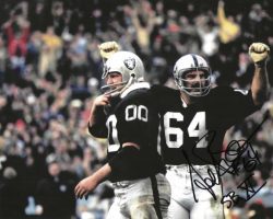 Autographed GEORGE BUEHLER 8X10 Oakland Raiders photo