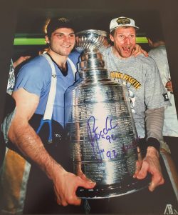 Autographed RICK TOCCHET 11X14 Pittsburgh Penguins Photo