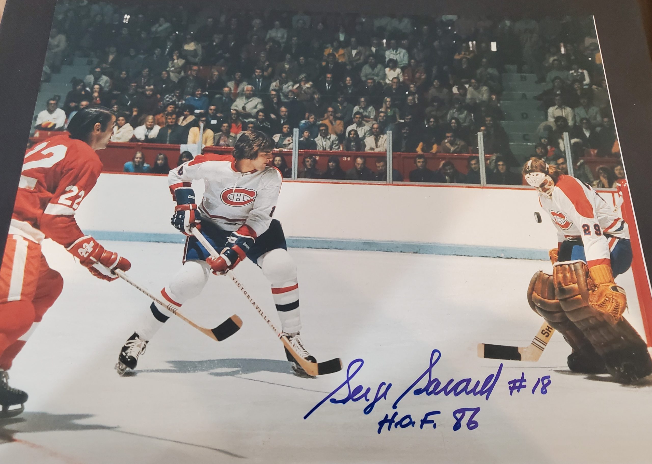 SERGE SAVARD Winnipeg Jets SIGNED 8x10 Photo