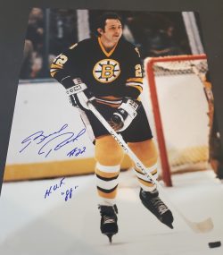 Autographed BRAD PARK 11X14 Boston Bruins Photo