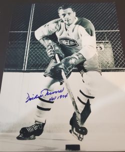 Autographed DICKIE MOORE 11x14 Montreal Canadiens Photo