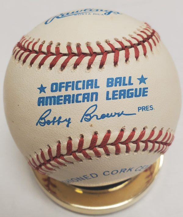 Autographed LEO GOMEZ Official American League Baseball - Image 2