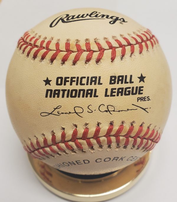 SAL YVARS "1947-1953 NY Giants" Autographed Official National League Baseball - Image 2