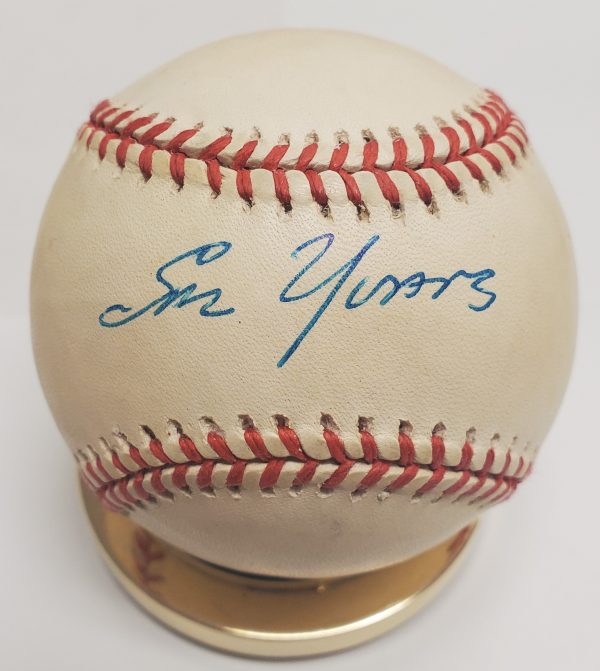 SAL YVARS Autographed Official National League Baseball