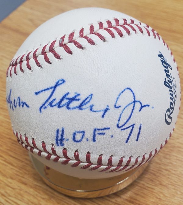 Autographed YELBERTON ABRAHAM TITTLE Official Major League Baseball - Image 2