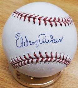 ELDEN AUKER Autographed Official Major League Baseball