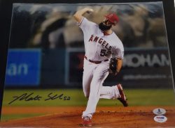 AUTOGRAPHED MATT SHOEMAKER 11X14 Los Angeles Angels Photo