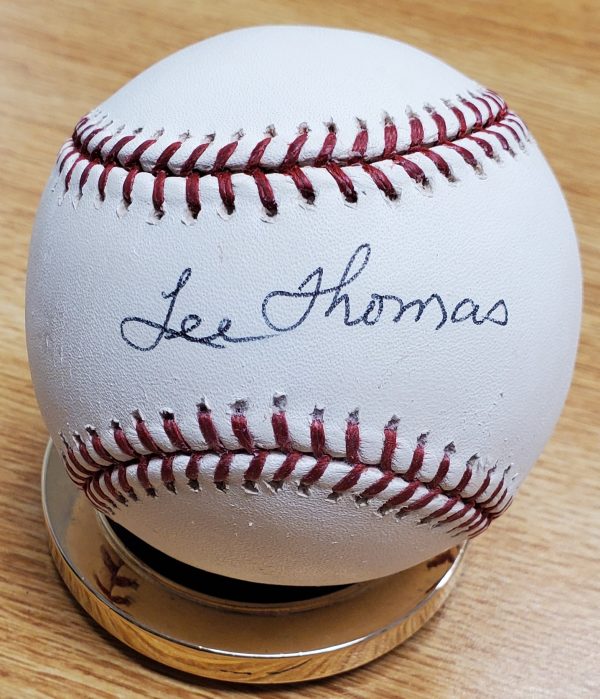 Autographed LEE THOMAS Official Major League Baseball