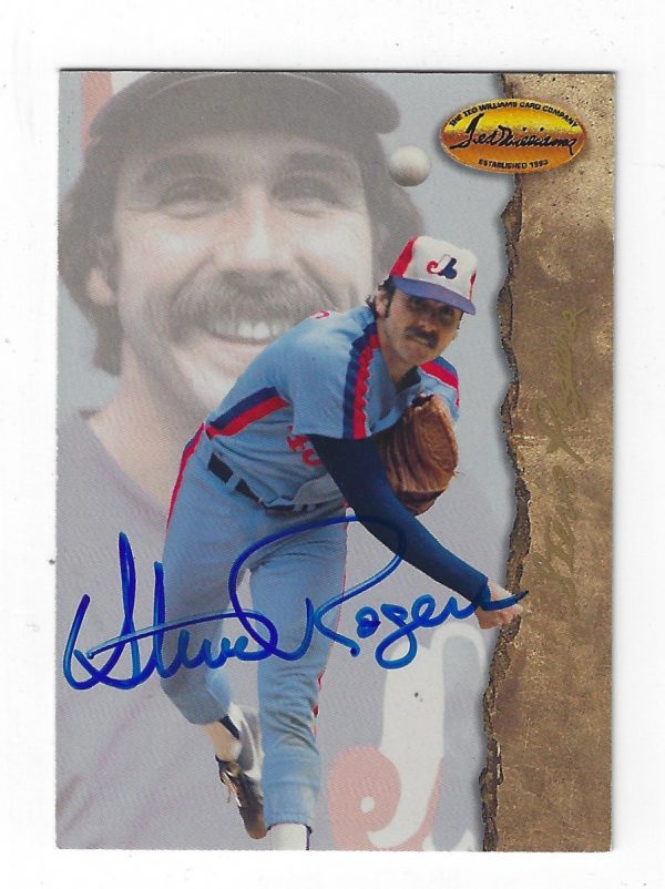 Autographed STEVE ROGERS 1994 Ted Williams Card