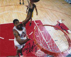 AUTOGRAPHED DICKEY SIMPKINS 8X10 Chicago Bulls photo
