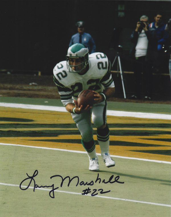 Autographed LARRY MARSHALL 8X10 Philadelphia Eagles Photo