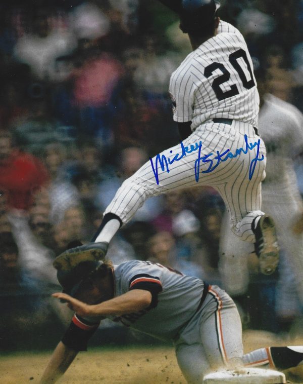 AUTOGRAPHED MICKEY STANLEY 8X10 Detroit Tigers Photo