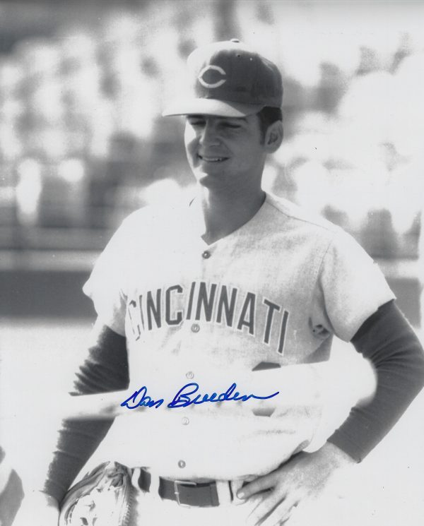 AUTOGRAPHED DAN BREEDEN 8X10 Cincinnati Reds Photo