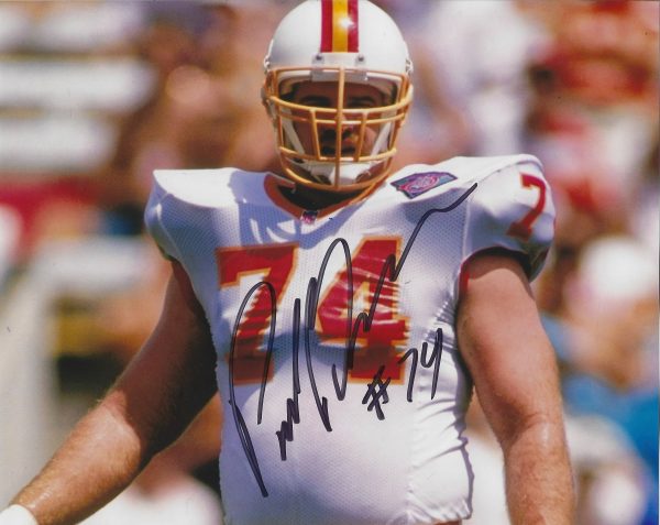 Autographed PAUL GRUBER 8x10 Tampa Bay Buccaneers Photo