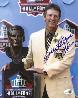 Autographed DICK LEBEAU "HOF 2010" 8X10 Detroit Lions Photo JSA